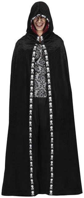 Zwarte Cape Fluweel 1,5m - Partywinkel - 8434077260814
