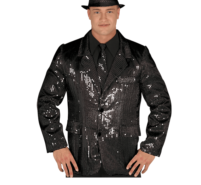 Zwarte Colbert Glitter van Fiestas Guirca koop je bij Partywinkel