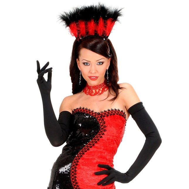 Zwarte Handschoenen Lang van Widmann koop je bij Partywinkel