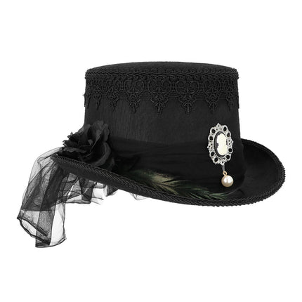 Zwarte Hoed Gothic van Boland koop je bij Partywinkel