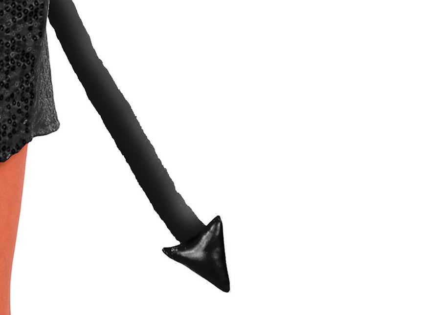 Zwarte Nep Staart Duivel 43cm van Fiestas Guirca koop je bij Partywinkel