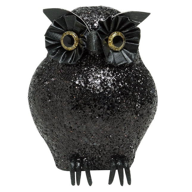 Zwarte Nep Uil 10,5cm van Widmann koop je bij Partywinkel