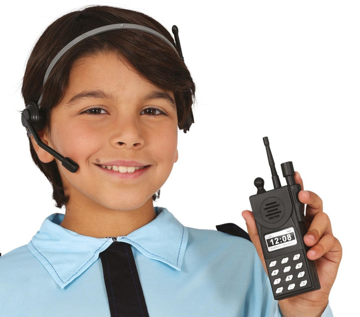 Zwarte Nep Walkie Talkie - Partywinkel - 8434077162972