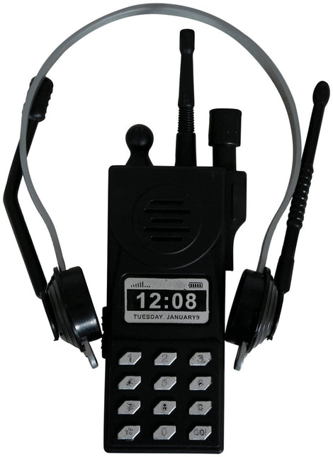 Zwarte Nep Walkie Talkie - Partywinkel - 8434077162972