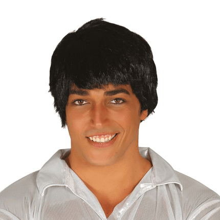 Zwarte Pruik Heren van Fiestas Guirca koop je bij Partywinkel