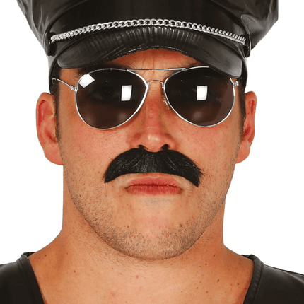 Zwarte Snor Zelfklevend van Fiestas Guirca koop je bij Partywinkel