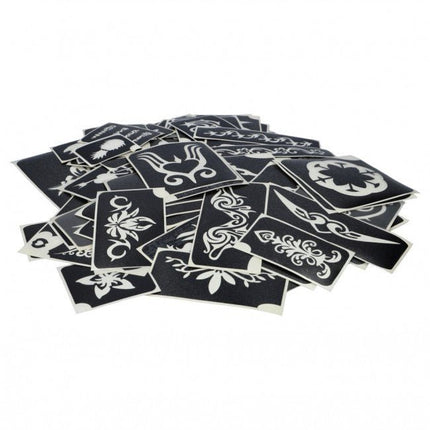 Zwarte Tattoo Stencil Mix 100st van Superstar koop je bij Partywinkel