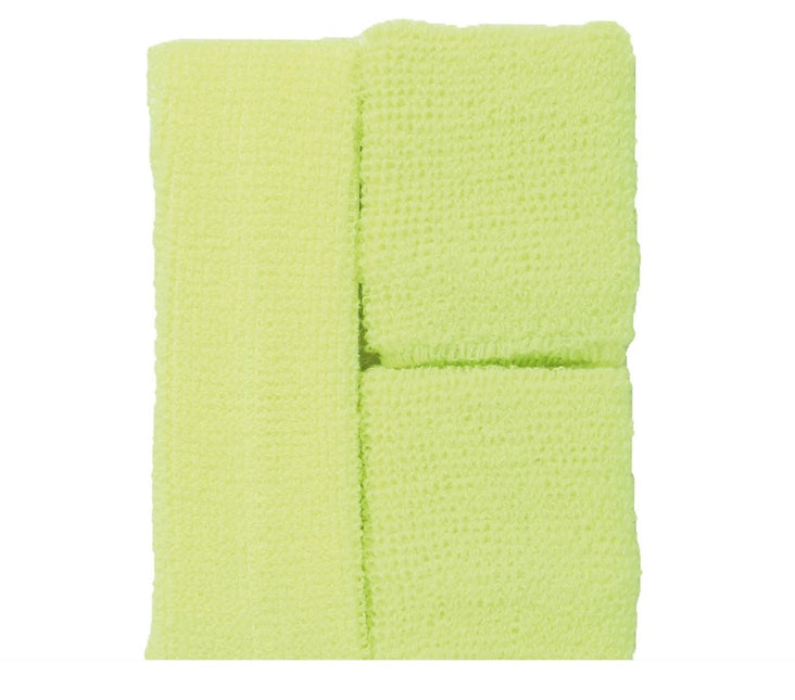 Zweetbandjes Geel Set 3 delig van Fiestas Guirca koop je bij Partywinkel